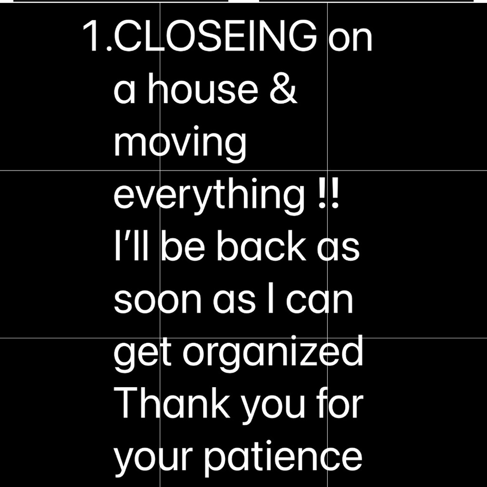 Temporary Store Closing Notice Sign - Black and White Professional Display